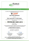 Zertifikat 14001 EN LAPP 2019-01-07